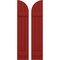Ekena Millwork Americraft 3-Board (2 Batten) Wood Joined Board-n-Batten Shutters w/ Arch Top, ARW101BQ311X77BRH, PR ARW101BQ311X77BRH - alternate 1